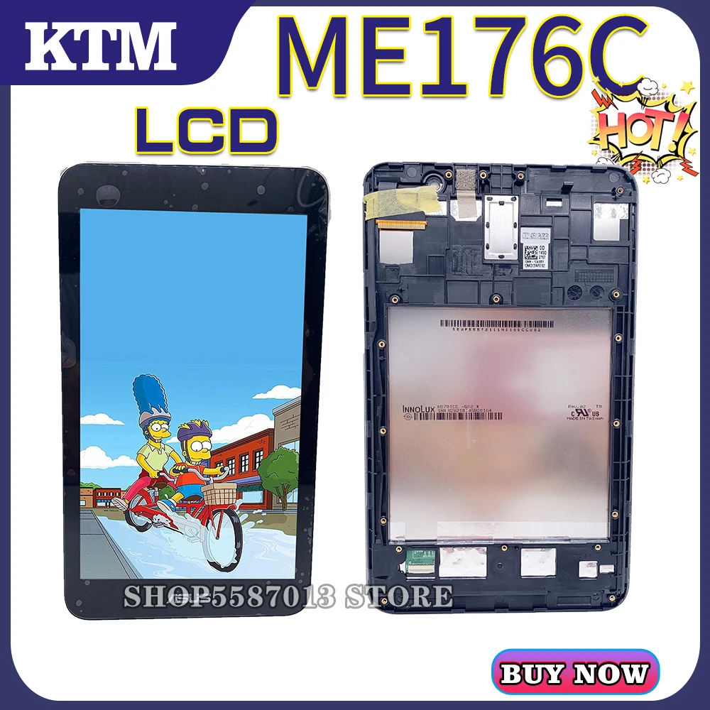 For Asus Memo Pad 7 Me176 Me176c Me176cx K013 Lcd Display Touch Digitizer Screen Assembly With Frame Tablet Lcds Panels Aliexpress