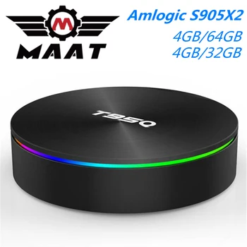 

5PCS/Lot T95Q Android 9.0 TV Box Amlogic S905X2 Quad Core Smart 4K Player 4GB Ram 32GB 64GB Rom 2.4G 5G Wifi BT4.1 Set Top Box