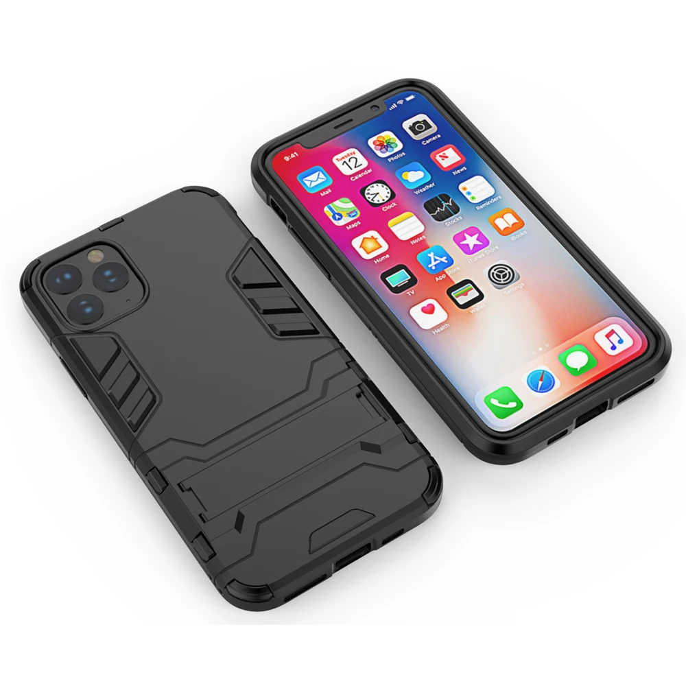 Yuhashi противоударный жесткий чехол-подставка для iPhone 11, защитный чехол-накладка для телефона, чехол-бампер для iPhone 11