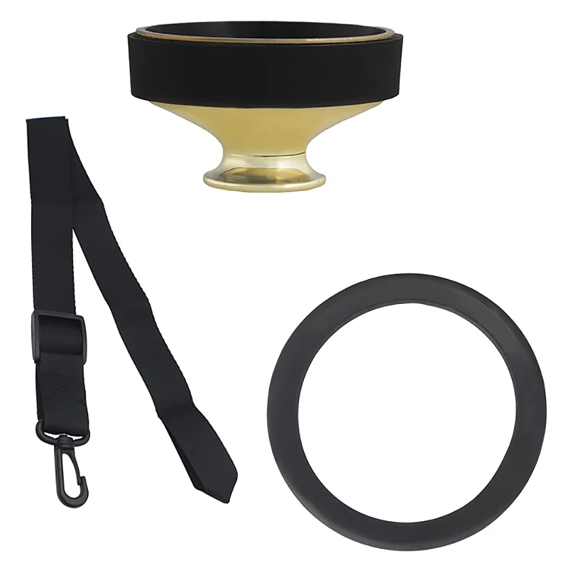

3Pc/Set Saxophone Accessories Set-Saxophone Neck Strap + ABS Mute + Mute Ring Damper Protector for Alto / Tenor / Soprano Sax