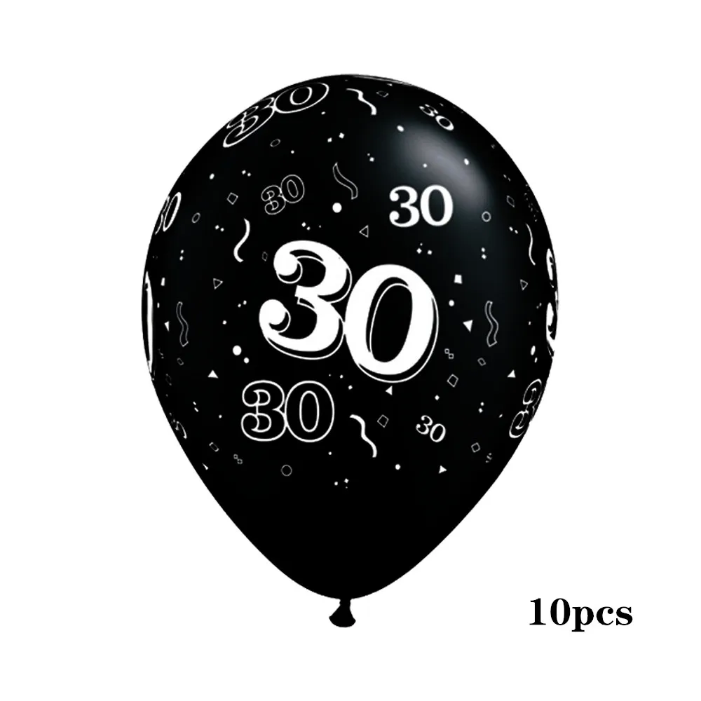 Черный золотой воздушный шар набор «С Днем Рождения» 40 лет воздушные шары 40 лет украшения на день рождения ура до 40 лет принадлежности для дня рождения