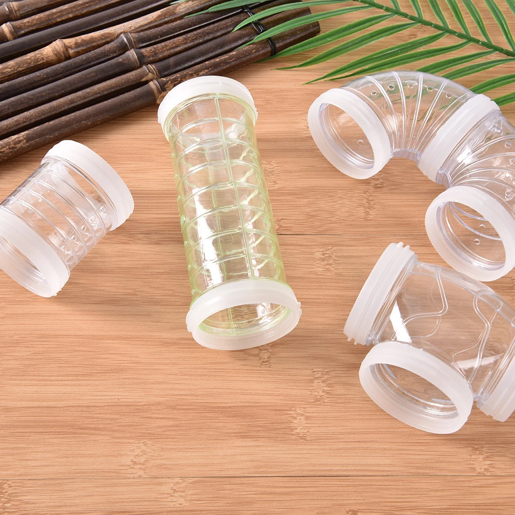 Hamster-Accessories Pet-Toys Tunnel-Fittings Acrylic Cage Transparent Cheap Small 1pcs