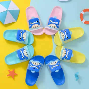 

2020 Children Whale Barefoot Slippers Kids Boys Girls Indoor Shoes Girls Outdoor Beach Shoes Sandals Cartoon Anime Slippers