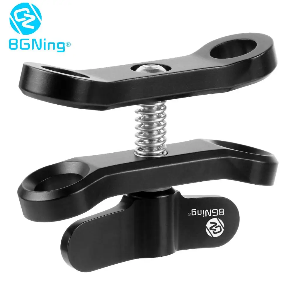 BGNING CNC 알루미늄 확장 나비 클립, 1 인치 볼 헤드 클램프, 다이빙 방수, 고프로 13 카메라 수중 사진