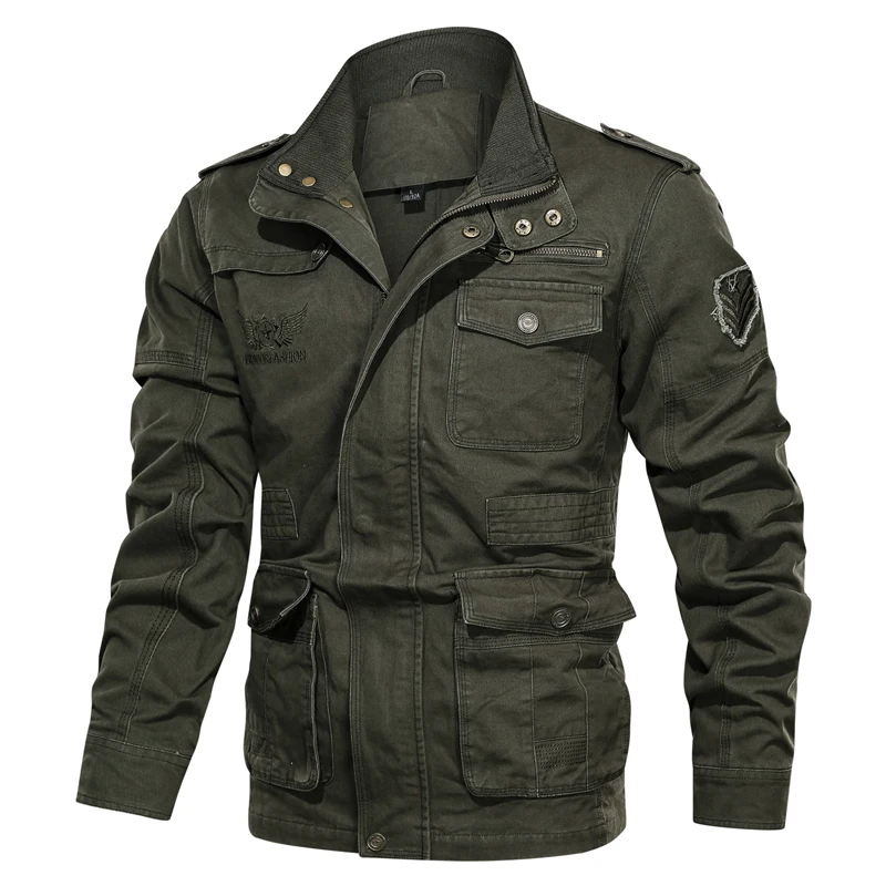 Хлопковая куртка в стиле милитари для мужчин, осенне-весеннее пальто, армейские куртки в стиле солдата MA1, мужские Брендовые мужские куртки-бомберы, большие размеры M-5XL