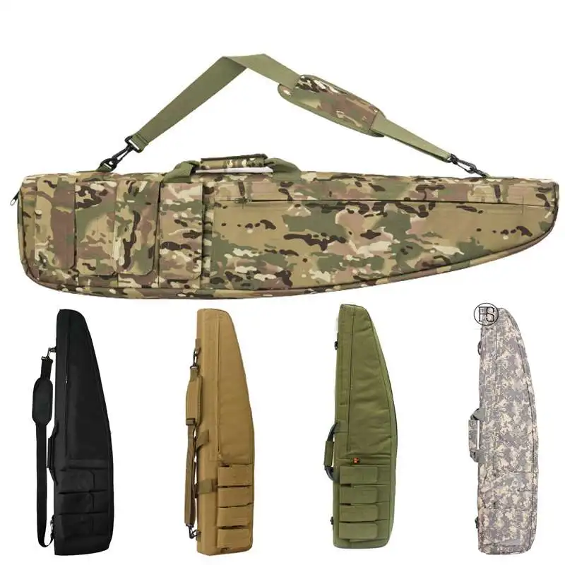 

98cm / 118CM Tactical Gun Bag Heavy Duty Shockproof Rifle Shoulder Case For Outdoor Military Hunting Holster Bag
