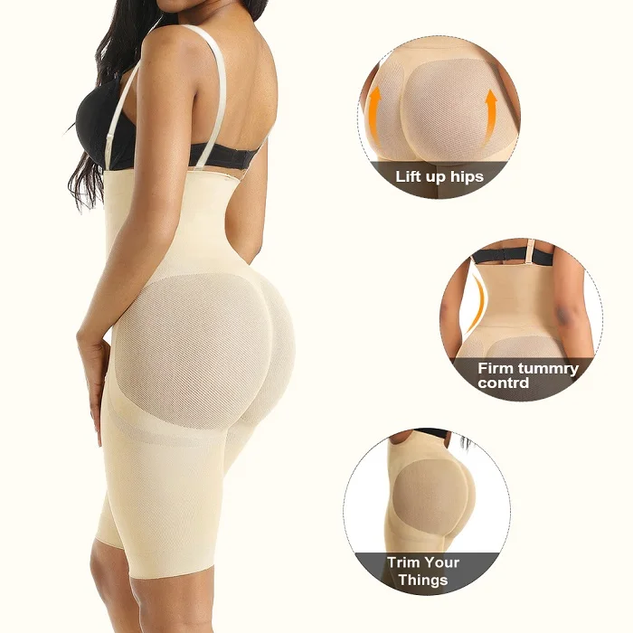 HEXIN Corset Women Seamless Body Shaper High Waist Women Underwear Adjustable Strap Bodysuit Waist Trainer Women Shapewear best shapewear for women