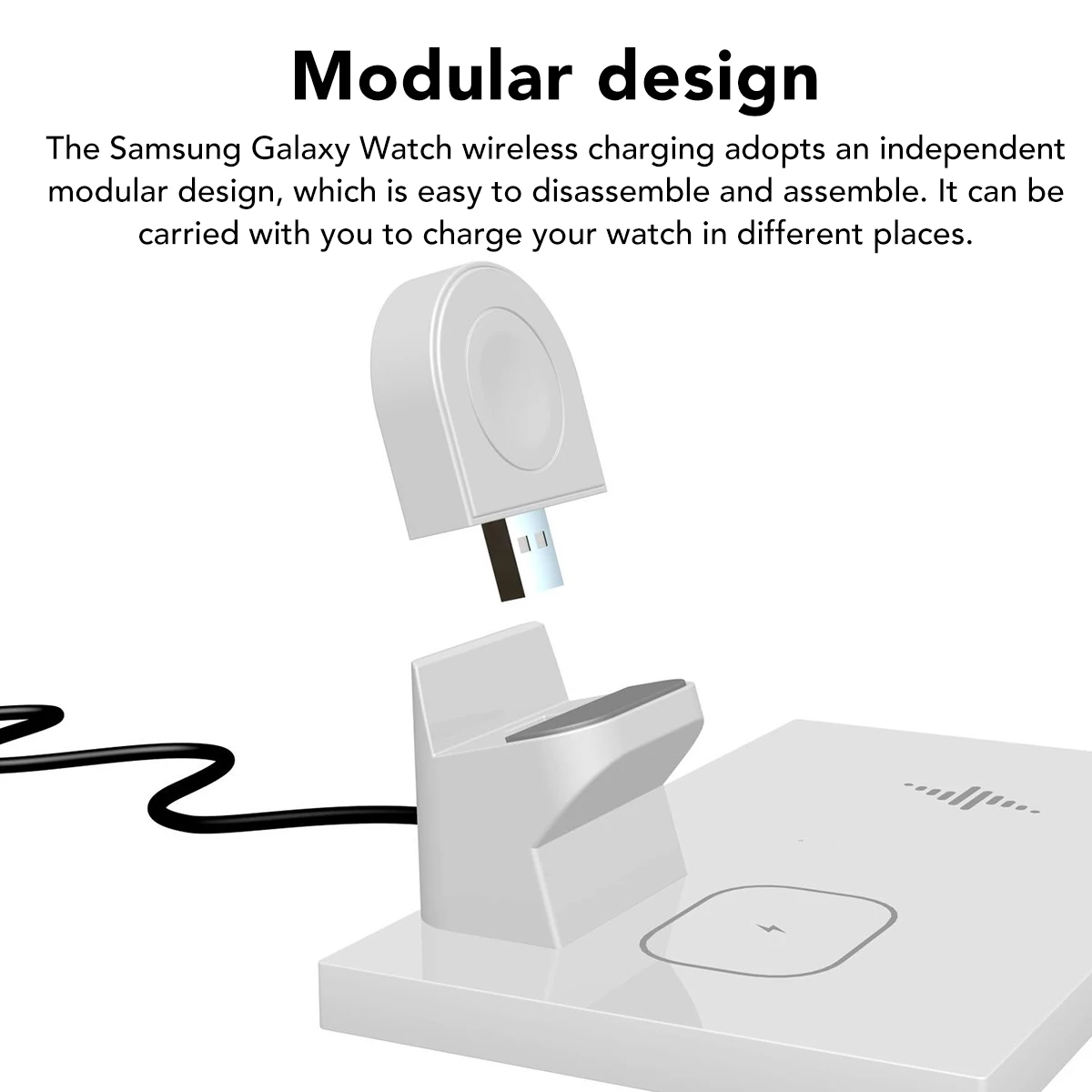 3 in 1 QI Wireless Charger Dock Station Phone Headphone Headset Fast Charging Stand For Samsung For Galaxy Buds For Galaxy Watch