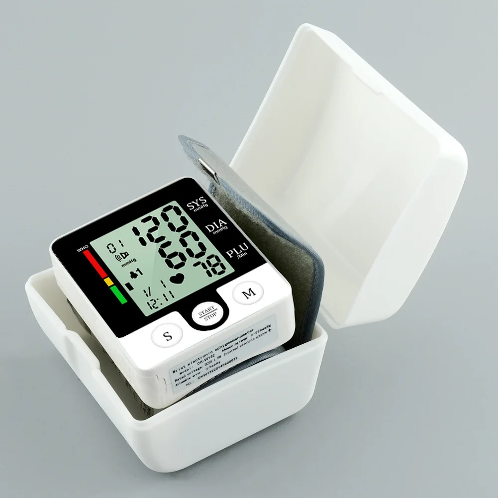 Цифровой измеритель артериального давления на запястье Tansiyon Aleti автоматический тонометр наручный Сфигмоманометр Tensiometro BP пульсометр