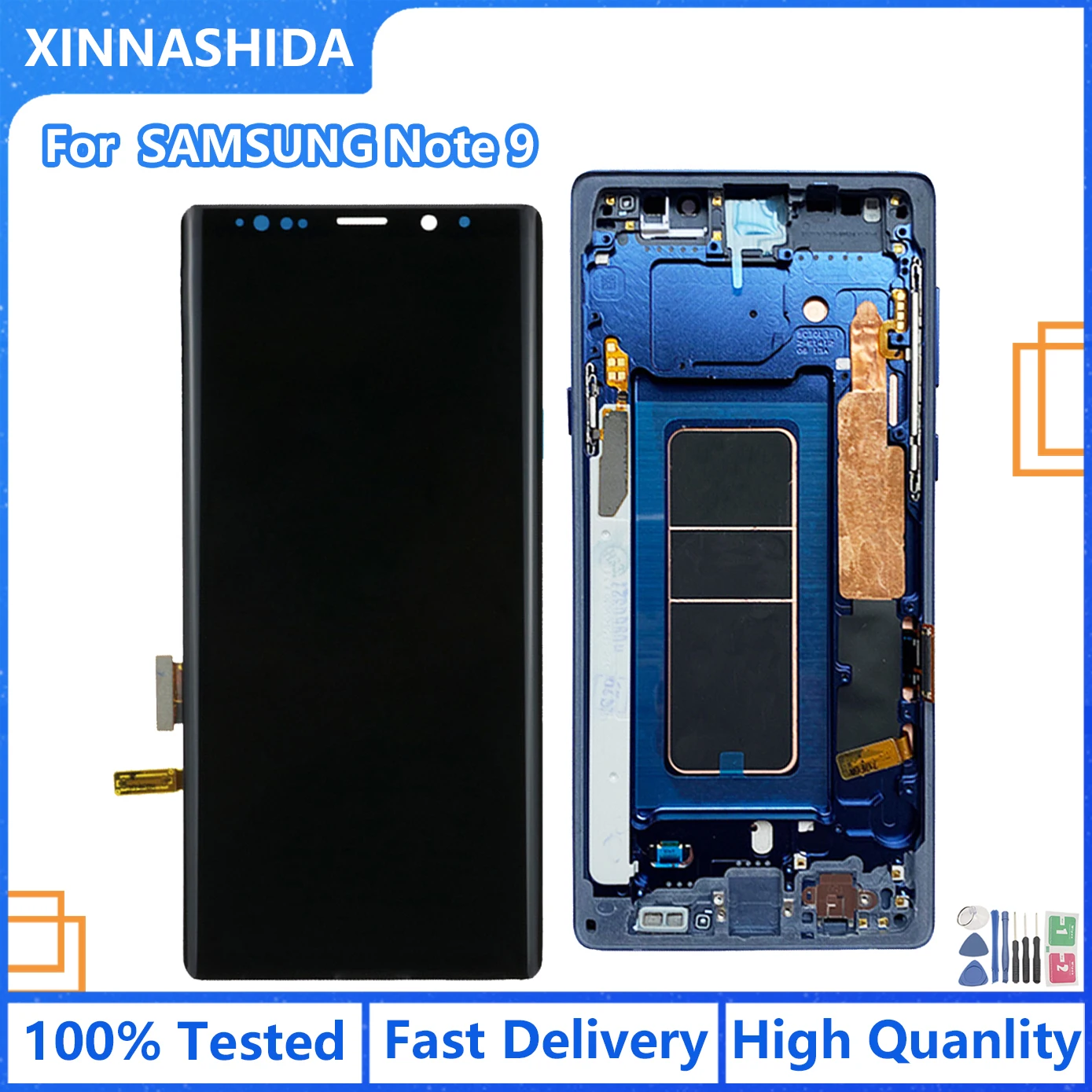 AAA For Samsung Galaxy Note 9 Lcd With Frame Display Touch Screen Digitizer Assembly note N960 N960F N960DS lcd | Мобильные телефоны