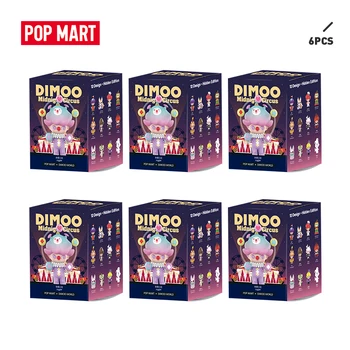 

POP MART 6PCS Sale Promotion Dimoo midnight Circus Blind Box Action Figure Birthday Gift Kid Toy animal story toys figures