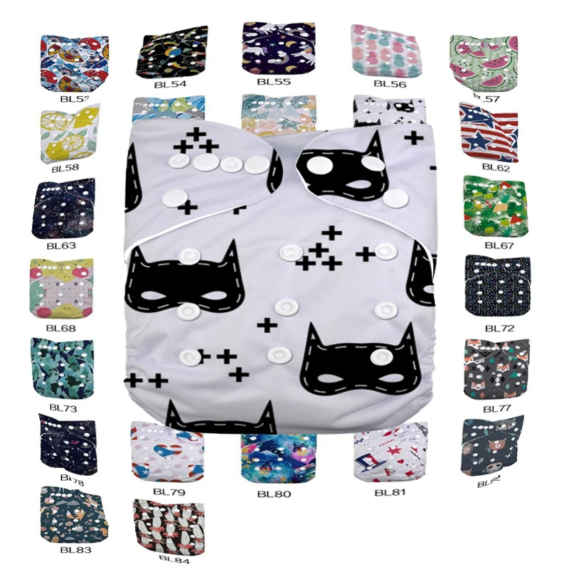 

LilBit Baby New Printed Design Reusable Washable One Size Cloth Diaper