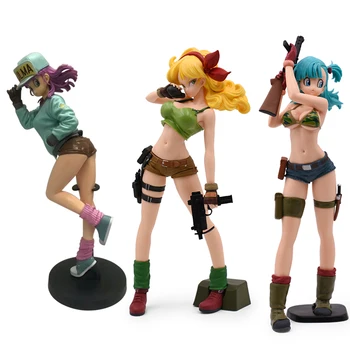 

3 Style Dragon Ball Z Figurine Buruma Bulma Lunchi Girl PVC Action Figure Model Collectible Toys Gifts for Children