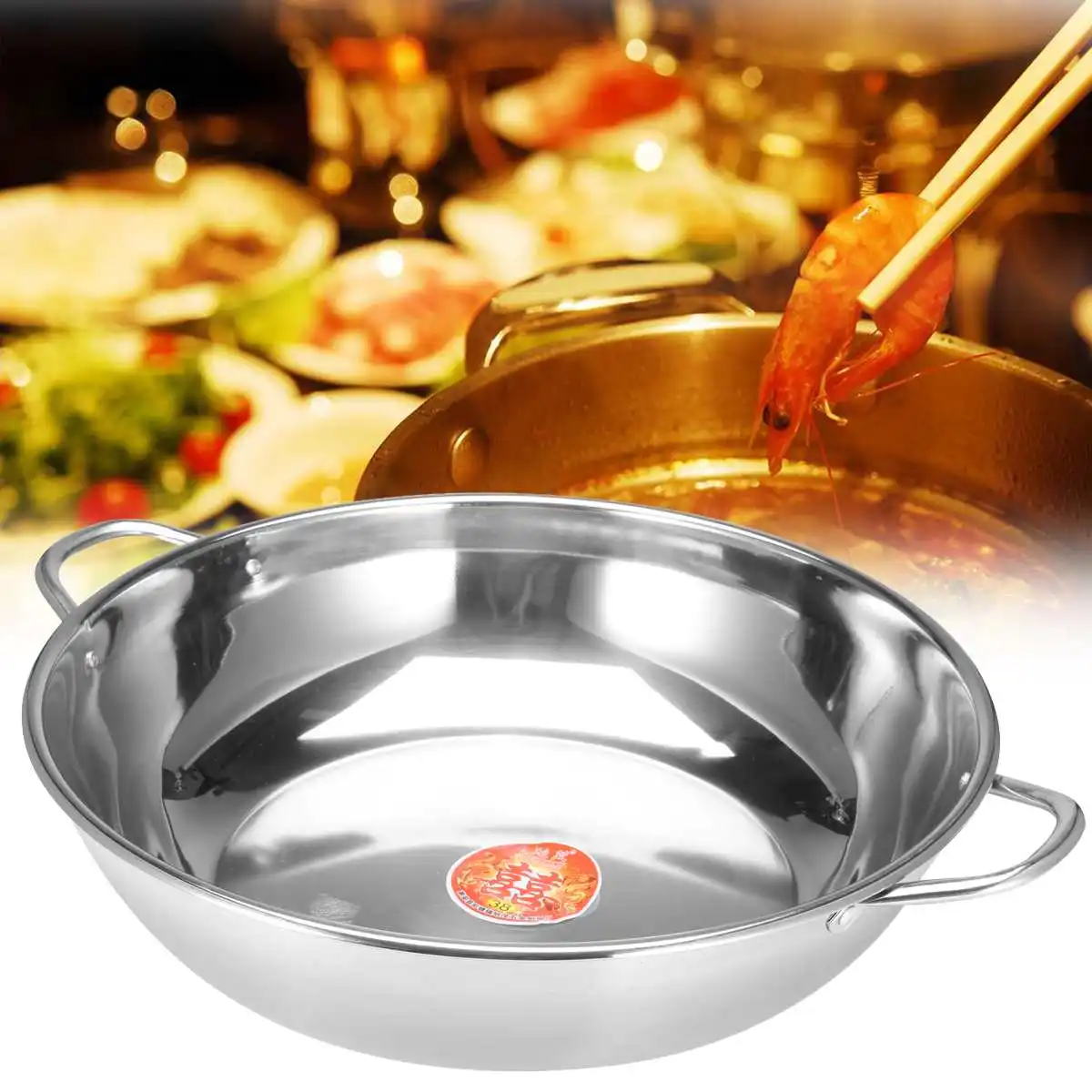 Stainless Steel Hot Pot Induction Cooker Gas Stove Compatible Pot