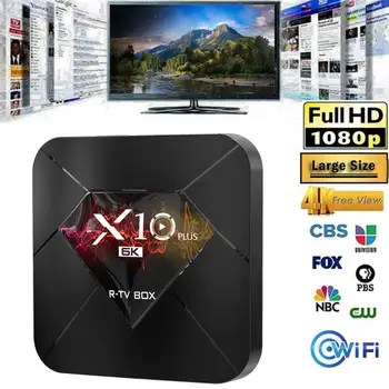 

X10 Plus Smart TV BOX Android 9.0 Allwinner H6 4GB Ram 32GB Rom IPTV Smart Set-top Box 6K USB 3.0 HDR H.265 Media Player Box