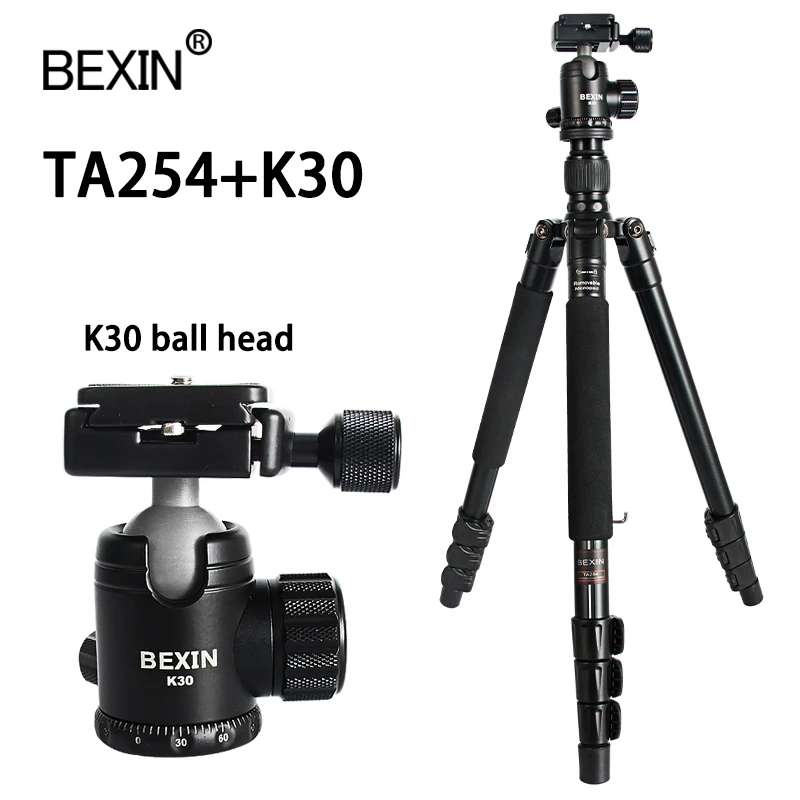 BEXIN Camera Tripod Photography Tripod DSLR Camera Stand Camera Tripod Aluminum Alloy Foldable Portable Photography Tripod