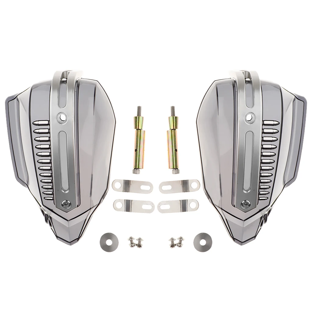 2xUniversal Motorcycles Handguards Handlebar Hand Brush Guards Handle Protector Wind Shield Crash Protector
