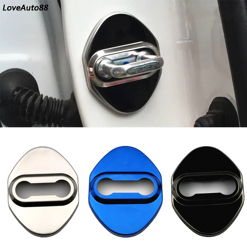 Автомобильный замок из нержавеющей стали защитный чехол наклейка для Mazda Axela 2017