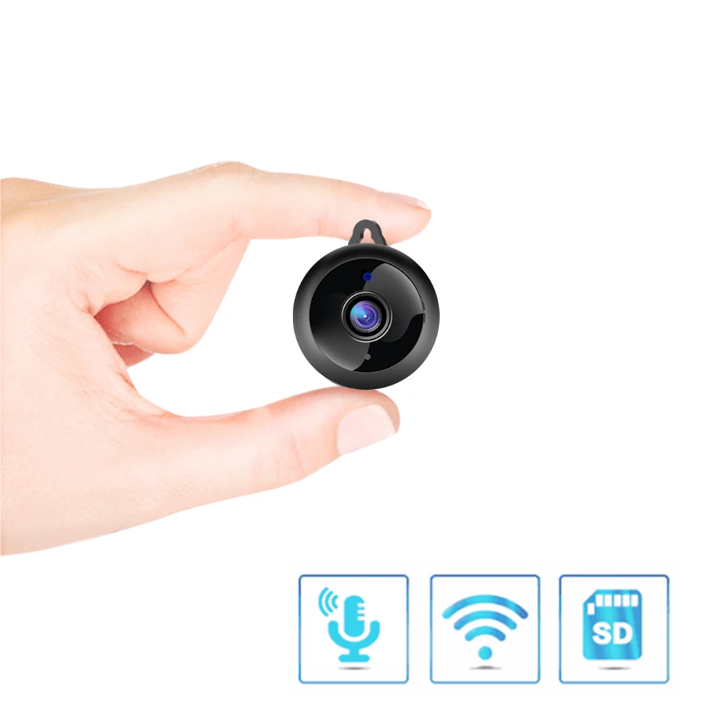 Беспроводная мини WiFi камера 1080P HD ИК Ночное Видение Домашняя безопасность IP CCTV