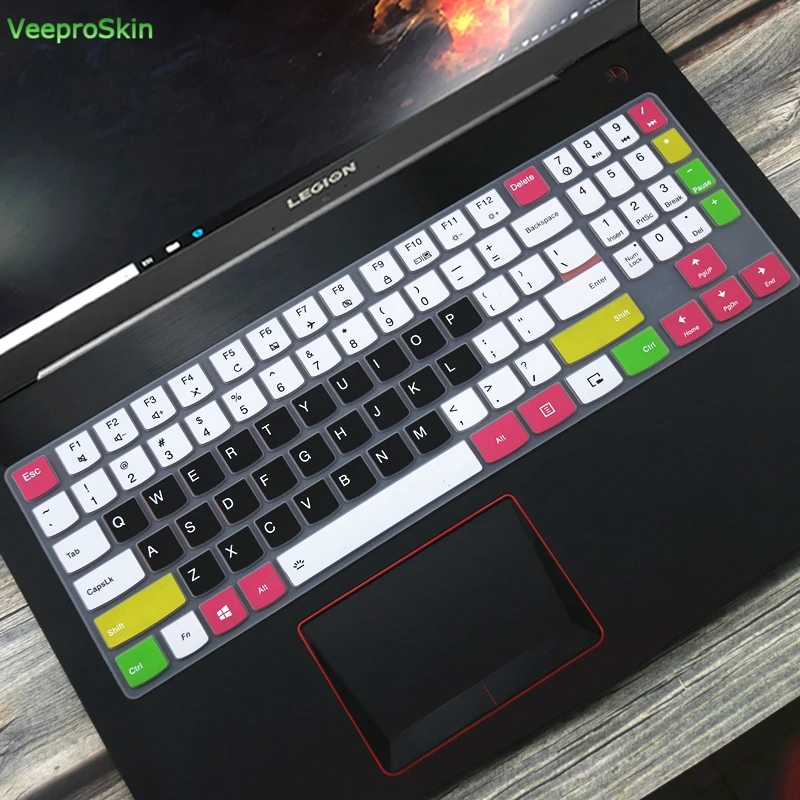 Силиконовый чехол-клавиатура для 15," lenovo Legion Y530 Y540 Y545 Y7000 Y7000P, 17,3" Legion Y730 Y740 для игрового ноутбука