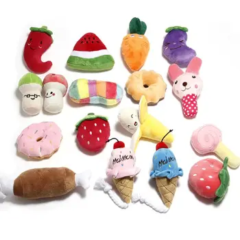 

17Pcs Cute Carton Squeaky Dog Chew Toys for Boredom Small Medium Puppy Soft Pull