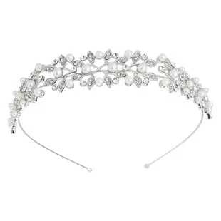 European And American Minimalist Wedding Dress Headdress Rose Gold Flower Diamond Set Retro Princess Crown Bride Accessories Hai
