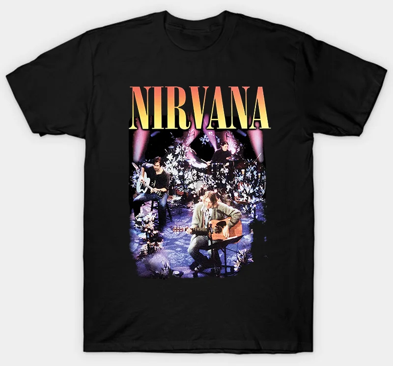 NIRVANA-MTV UNPLUGGED-Официальная футболка-гранж-Новинка S M L XL XXL XXXL