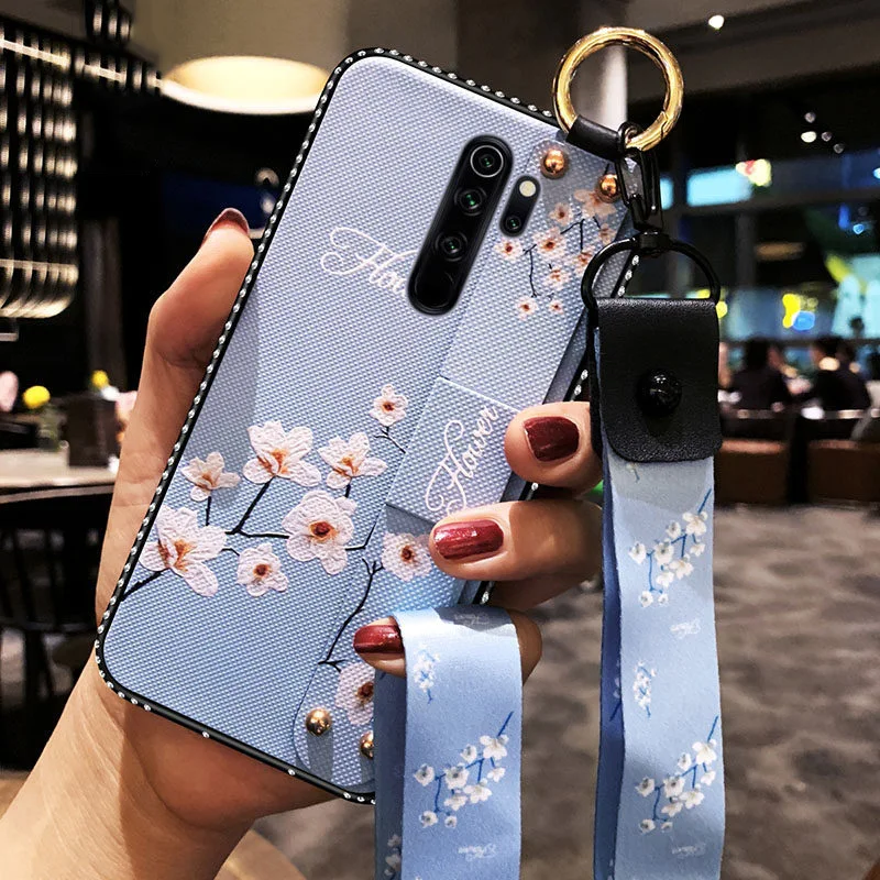 

Case For Xiaomi redmi note 8 pro K20 K30 Note 5 5A 5Plus 6 6Pro 6A 7 7Pro 8 8Pro 8T With Lanyard Wrist Strap For Redmi Note 9