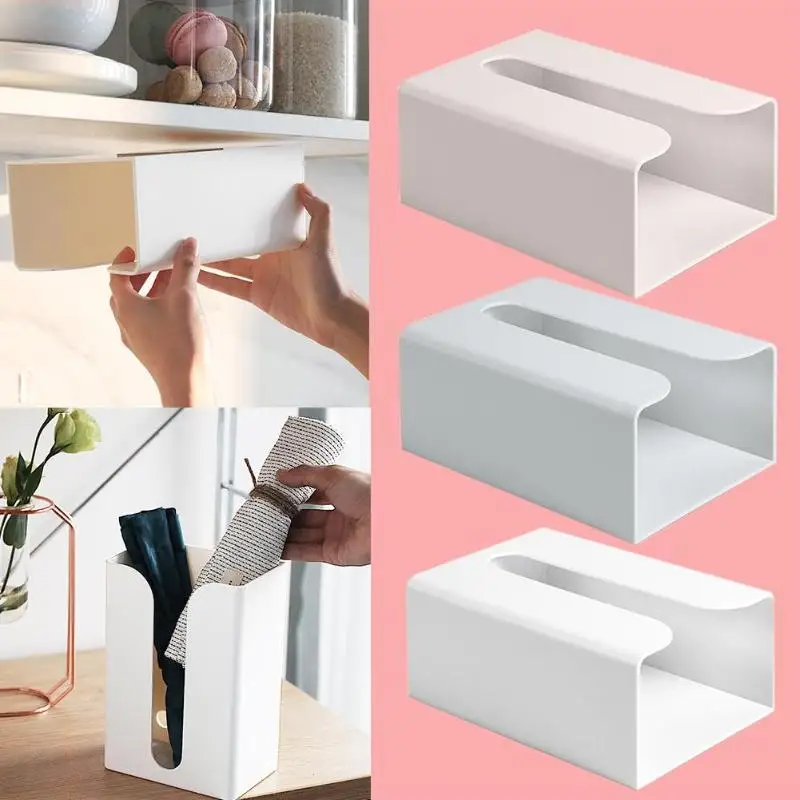 Wallmounted Paper Towel Holder Toilet Tissue Box Paper Storage
