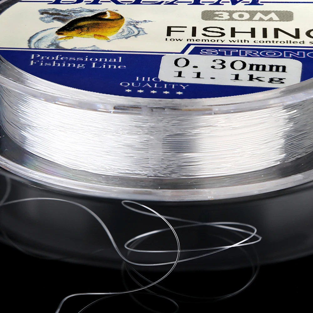 30M Bream Fishing Line Super Strong Monofilament Nylon Japan Material Saltwater Fishing-Line Low Memory Carp Line 0.08-0.30mm