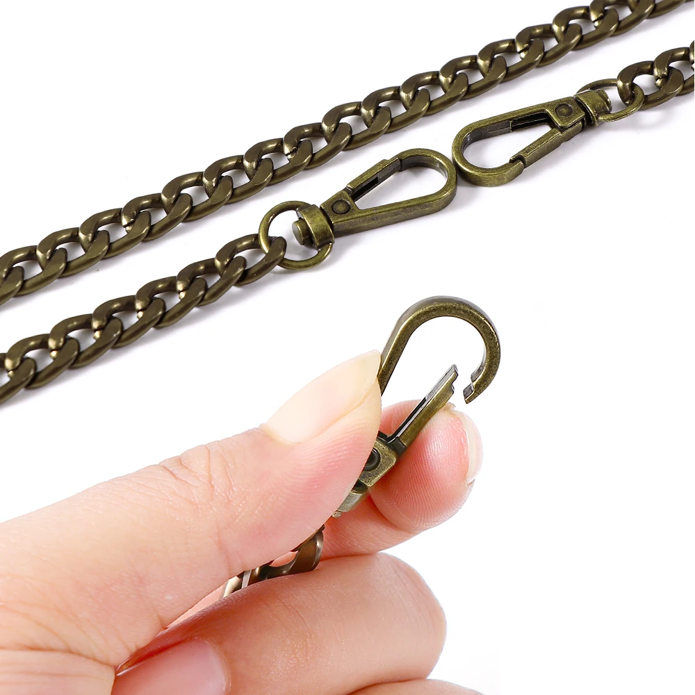 40cm/100cm Long 9.5mm Metal Chains For Bag Handle Chains Replacement  Shoulder Bag Strap For