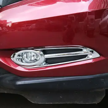 

FIT FOR 14- HONDA VEZEL HR-V CHROME FRONT FOG LIGHT COVER TRIM MOLDING GARNISH LF1