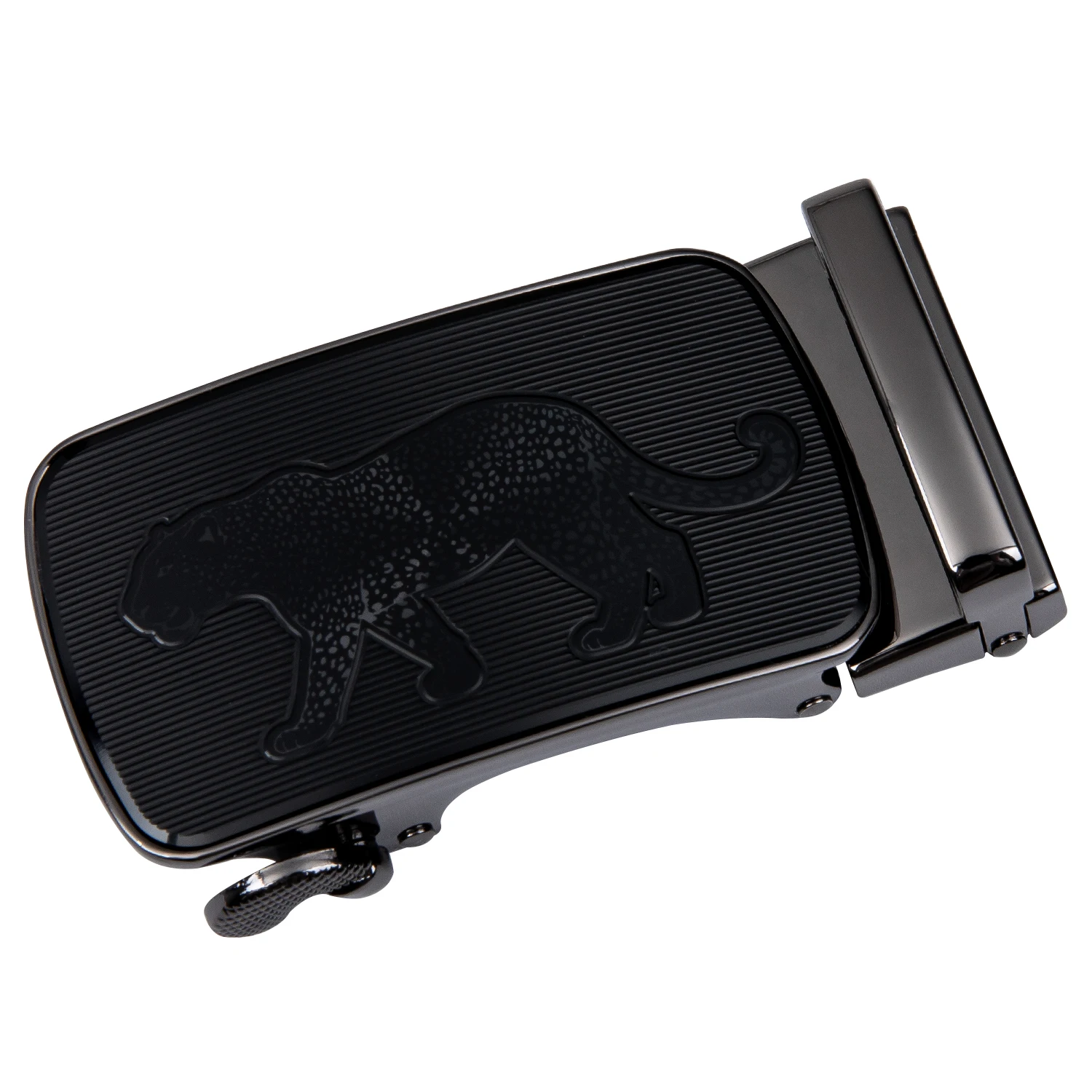 

Barry.Wang Black Automatic Slide Ratchet Buckle Without Leather Belt Silver/Gold Buckle Only Designer Belt Buckle Removable