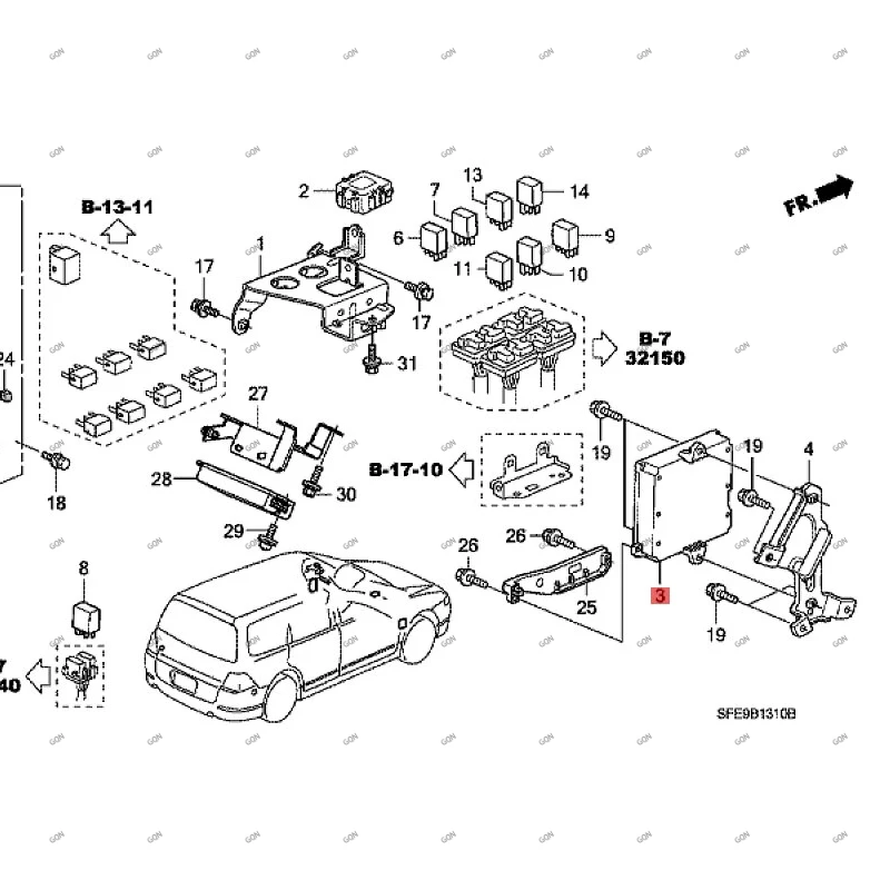

Car Engine computer Mobile computer Engine control computer Engine master control hon dao dys sey Engine control module