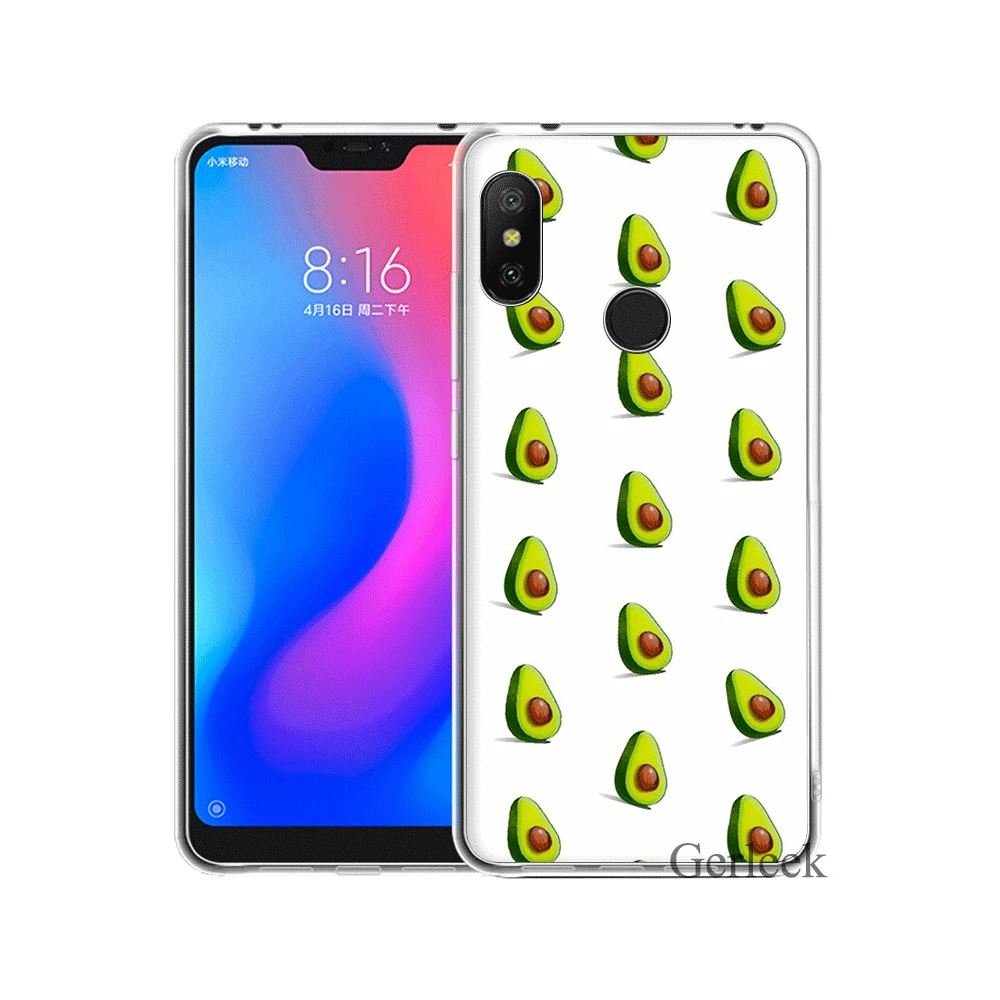 H4 Мобильный чехол для телефона для Redmi K20 7A GO S2 4X 4A 5A 6A Note 7 Pro, жесткий чехол с милым авокадо фруктовым покрытием - Цвет: H4