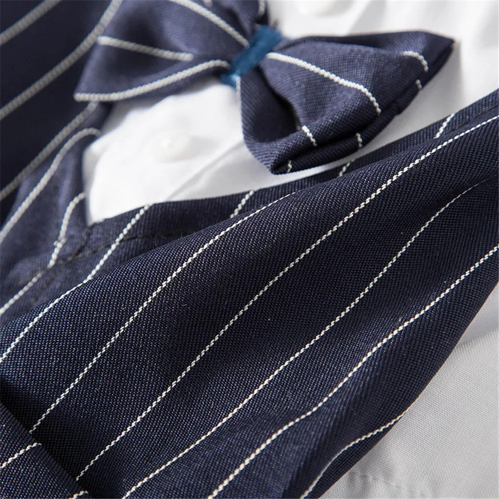 Pet Dog Cat Clothes Prince Tuxedo Bow Tie Suit Puppy Costume Jumpsuit Coat Gentleman Dog Clothes Wedding Suit Dog Formal Shirts (2)
