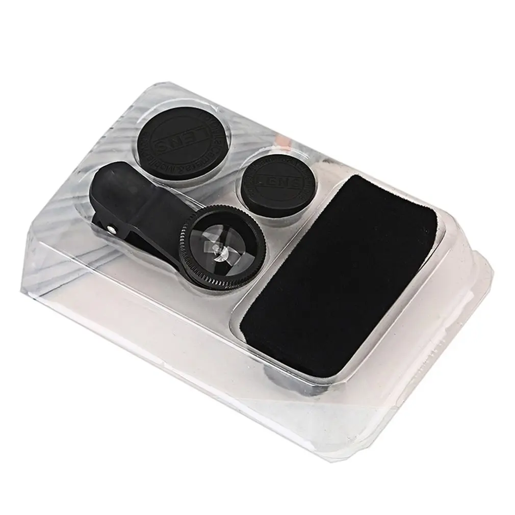 

Fisheye Macro Wide-Angle Universal Lens Fill Light Beauty Photography Three-In-One Hd Mobile Phone Lens Set