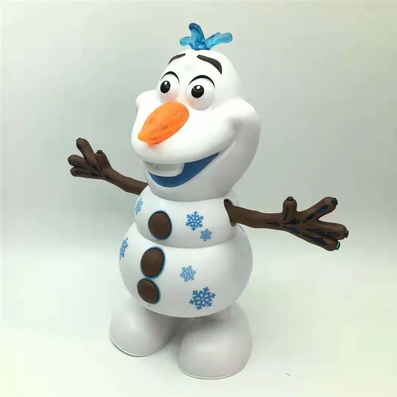 Замораживание 2 снеговик Олаф электрические игрушки танец движется светильник музыка мультфильм пластиковая игрушка мальчики и девочки рождественские подарки