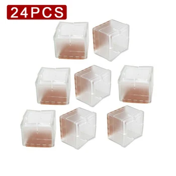 

24PCS Furniture Protection Mat Floor Stool Non-slip Chair Suitable For Diameter 30-35mm, Height 34mm