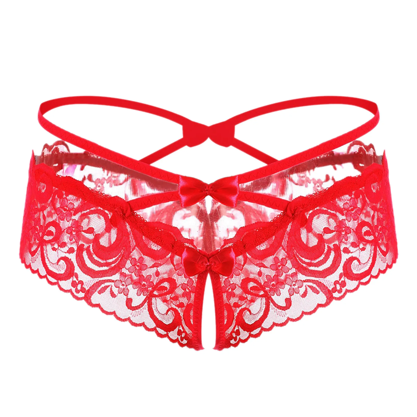 Open Crotch Panties for Women Cross Bandage Thong G-Strings Ladies Briefs Underwear Lingerie Panties for Sex Culotte Femme трусы