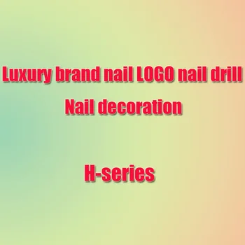 

10PCS/set 2020 3D Self-adhesive Paper Brand LOGO Design Nail Art Nail Logo Brand Standard DIY Gold Manicure Accessories