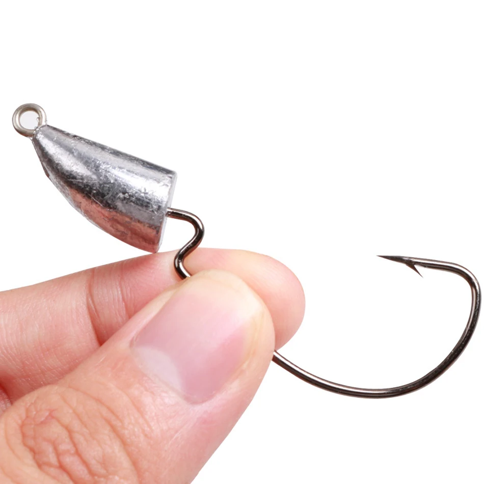 Texas Rigs Accessories, Bullet Crank Hook, Texas Jig Head, Bullet Jig