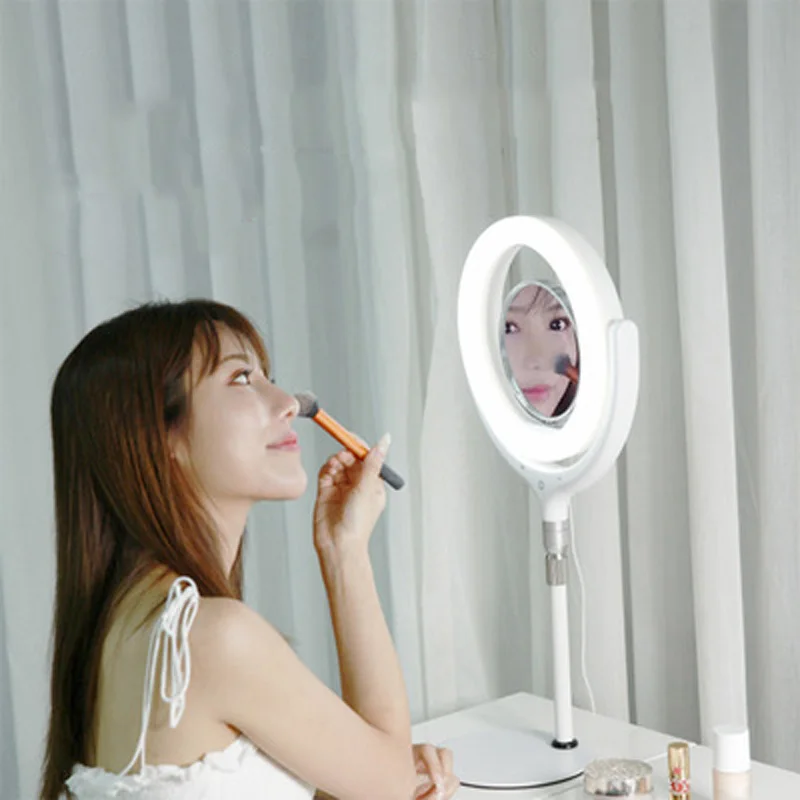 

12 inch ring dressing lamp self-timer fill light anchor red led makeup mirror mobile live fill light