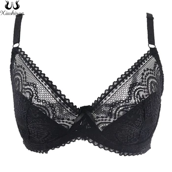

Xiushiren Hot Sale Lace Bras for Women Sexy Lingerie Underwire Bralette for Girls No-padding Half-transparent Underwear Comfort
