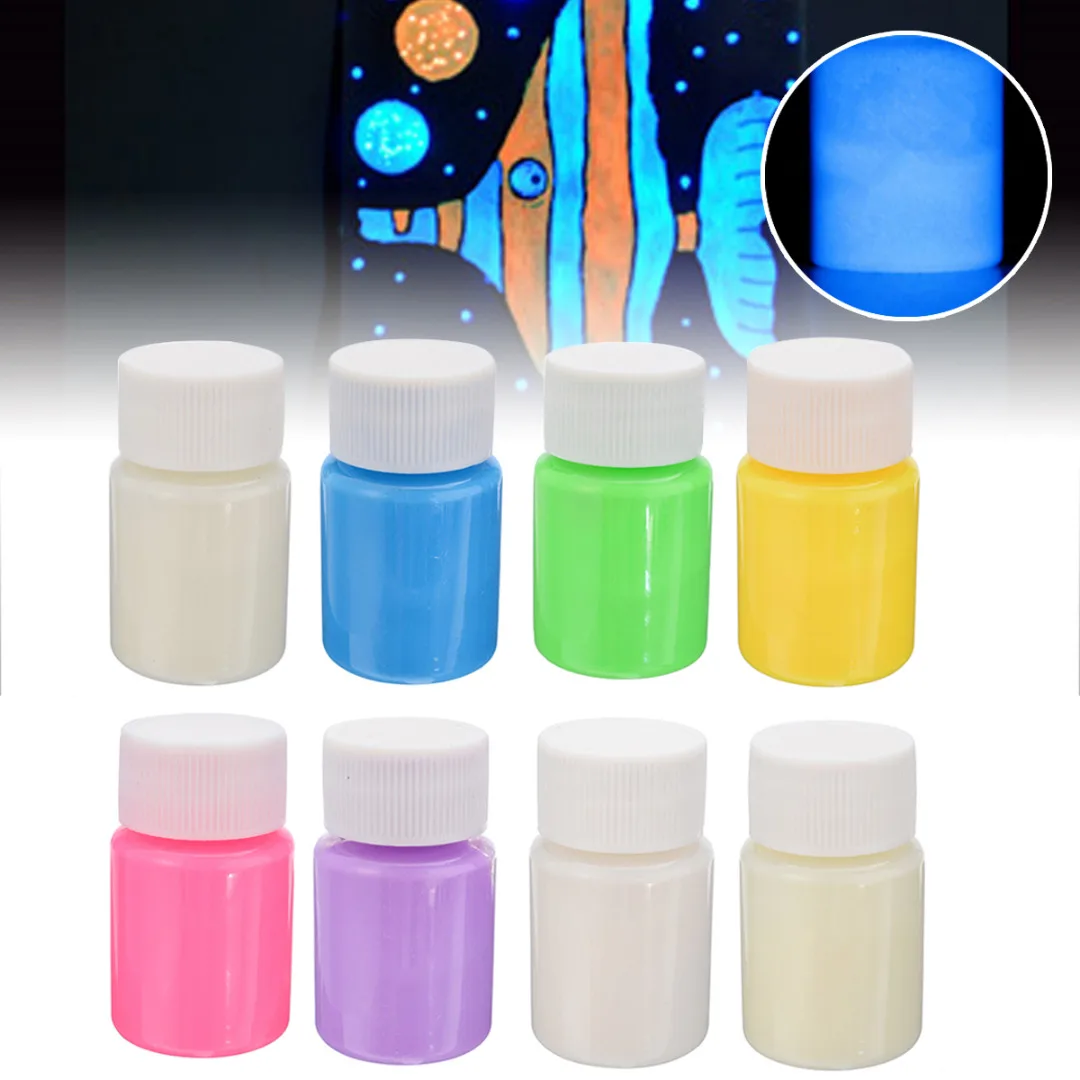 

1Pc Glow in the Dark Pigment Paints Glow in the Dark Acrylic Luminous Paint DIY Art Decoration Wall Glass Paper Fluorescent Pain