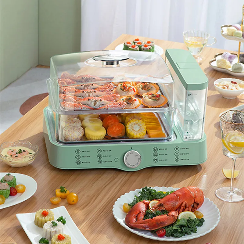 SHANBEN Multi-purpose Boiler Electric Steamer Transparent Steam Steamer Large Capacity 14L Visual Electric Steamer