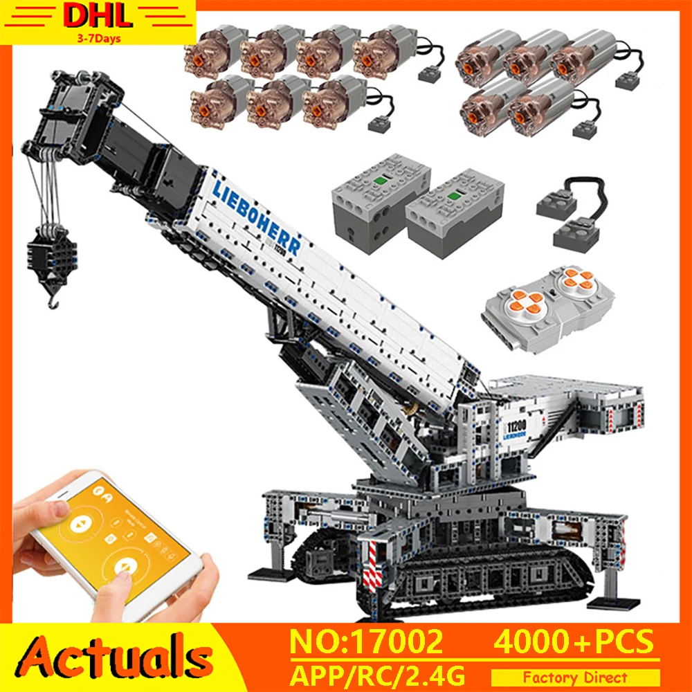 

Mould King Technic Series APP Remote Controlled Crane LTM 11200 Truck Excavator MOC-20920 Model Building Blocks 42042 Toys Gifts