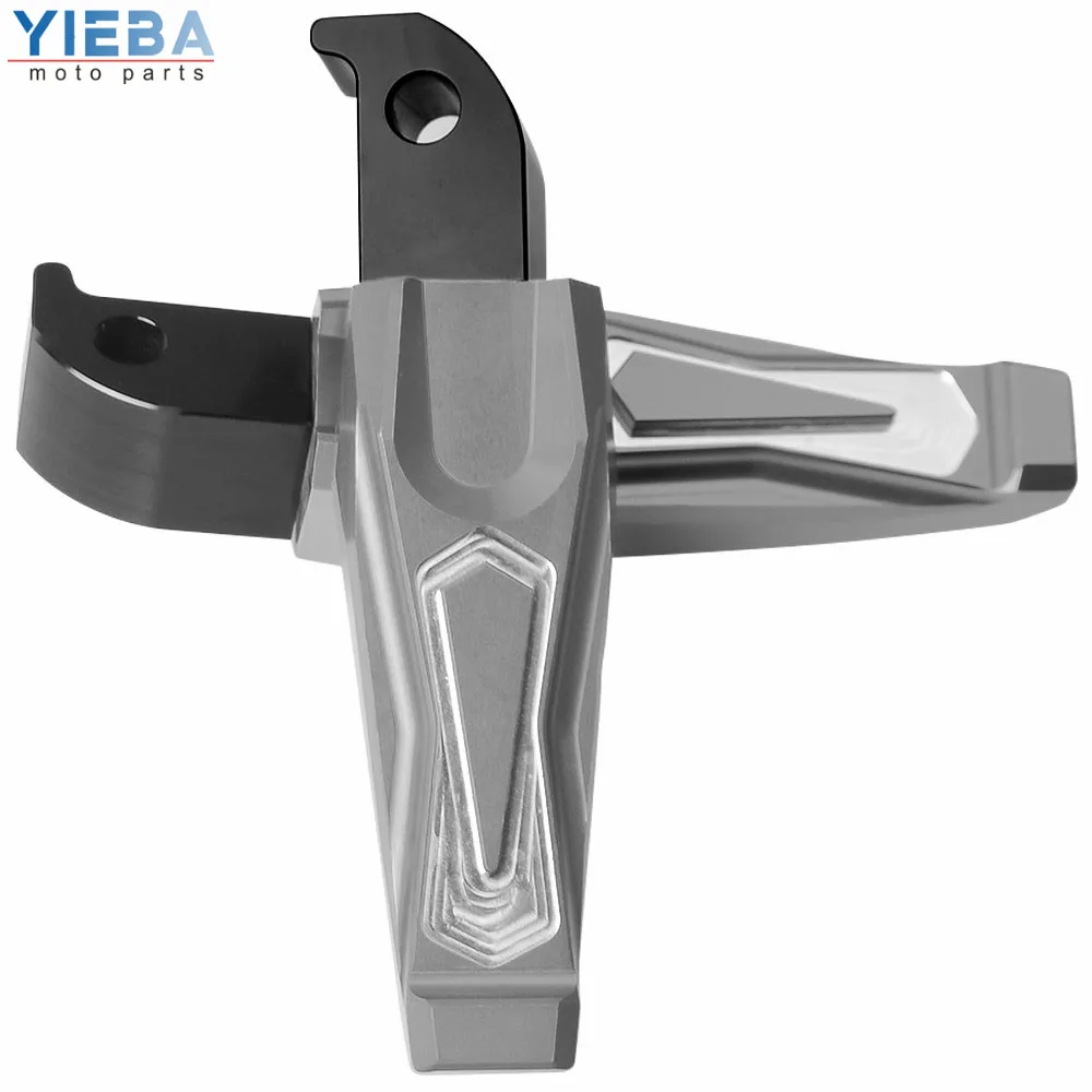 CNC алюминиевые аксессуары для мотоциклов педали самые дорогие Пассажирские подножки Мото части подставки для yamaha MT-09 MT 09 MT 09 весь год - Цвет: gray