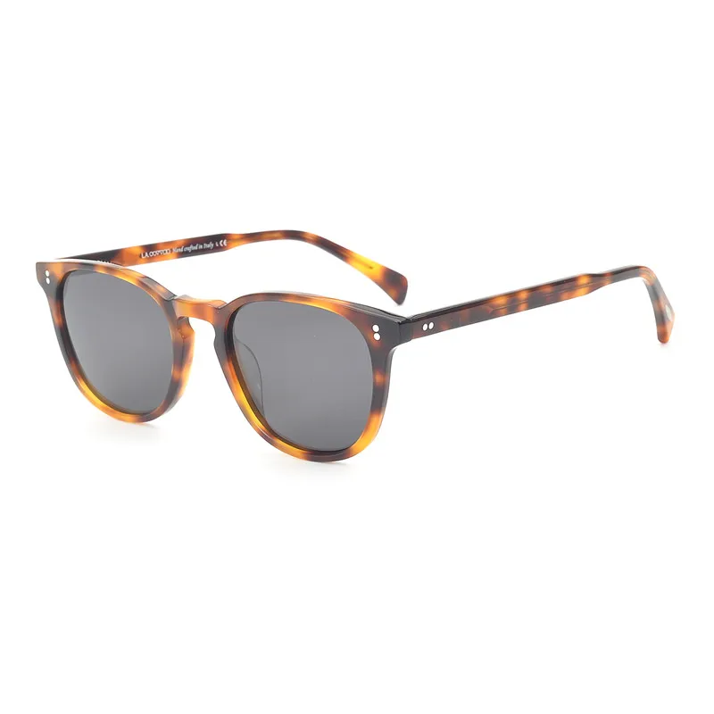Винтажные Солнцезащитные очки Finley ESQ. Солнцезащитные очки OV5298, поляризованные солнцезащитные очки для мужчин и женщин, чехол - Цвет линз: Tortoise VS Gray