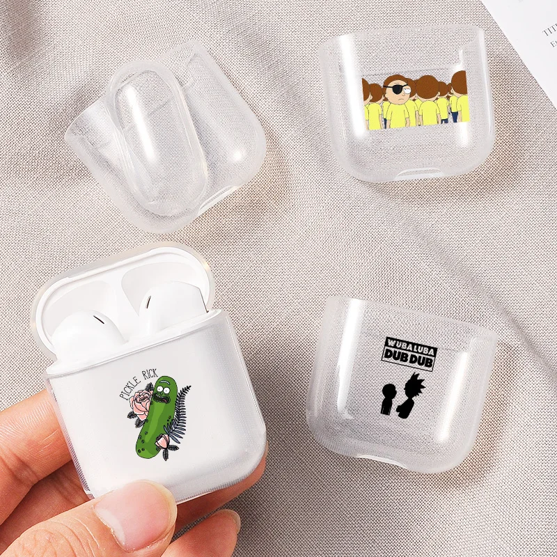 

Animation Rick and Morti Case for Airpods 1 2 Case Wireless Bluetooth Protective Headphone Box Soft Earphone Case for Airpods